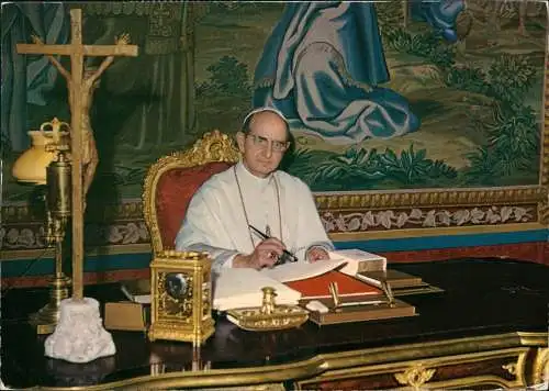 Ansichtskarte  Portrait Geistliche - Kirche Religion Pabst Paulus VI Paul 1963