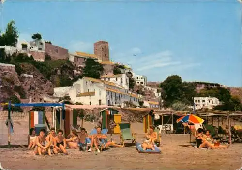 Torremolinos Ortsansicht Playa Vista parcial Beach Partial view 1977