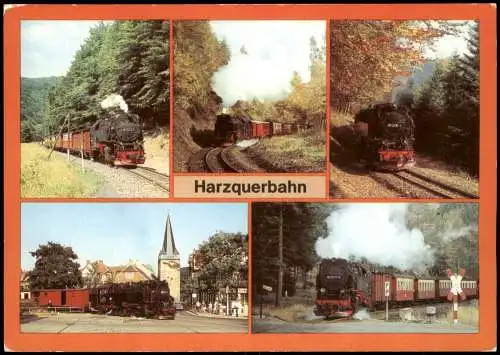 Verschiedene Ansichten der Harzquerbahn   1983