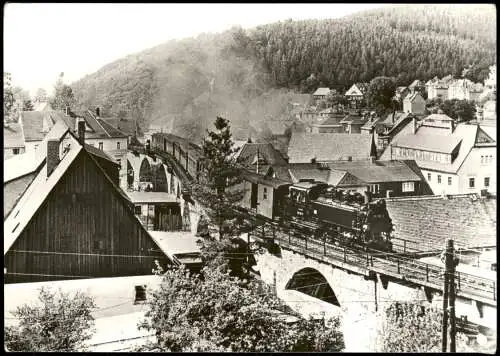 Schmiedeberg (Erzgebirge) - Schmalspurbahn Weißeritztalbahn 1983