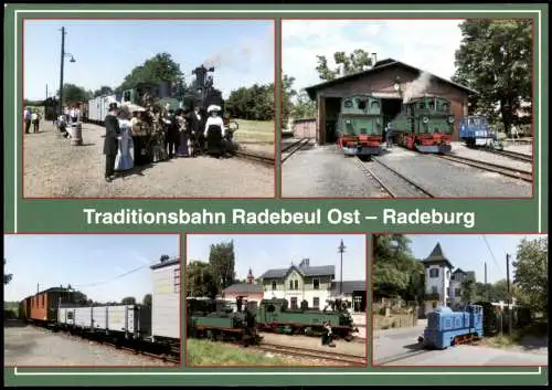 Ansichtskarte Friedewald-Moritzburg MB: Traditionszug Schmalspurbahn 1998