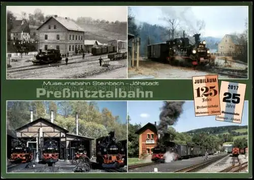 Ansichtskarte Deutschland 125J. SteinbachJöhstadt 2017  Stempel Sonder Bahnpost