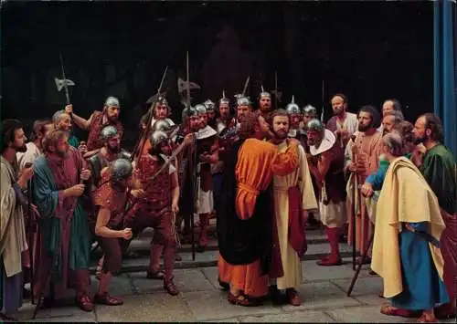 Oberammergau JUDASKUSS, Judas' kiss, Baiser de Judas Passionsspiele 1970