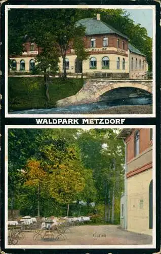 Metzdorf-Leubsdorf (Sachsen) 2 Bild Waldpark Hohenfichte Garten Erzgebirge 1915