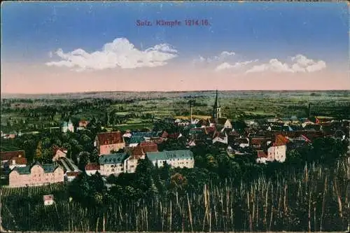 CPA Sulz (Oberelsass) Soultz-Haut-Rhin Panorama 1916  gel. Feldpost S.B.