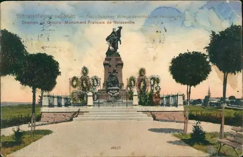 CPA Metz Noisseville Denkmal (Noisseville) 1912