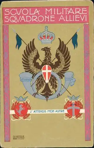 Italien Italia Scuola Militare Squadrone Allievi Militaria Patriotika 1909
