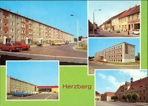 Herzberg Elster Wilhelm-Pieck-Ring Kaufhalle Ernst-Thälmann-Str Oberschule 1982