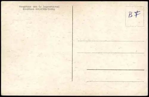 Ansichtskarte Ahlhorn-Großenkneten Blockhaus 1956