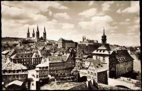 Ansichtskarte Bamberg Blick vom Geyerswörthturm auf die Altstadt 1966