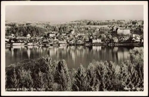 Ansichtskarte Starnberg Blick über den See auf die Stadt 1953