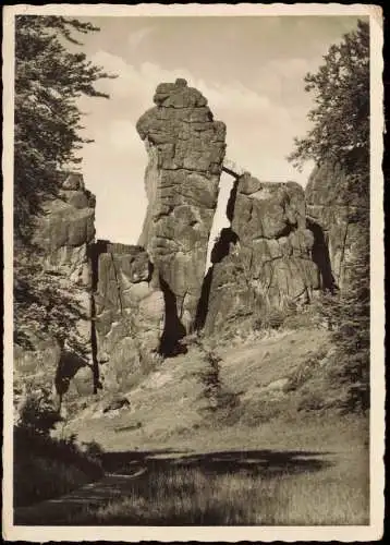 Externsteine Horn-Bad Meinberg Turmfelsen Süd-Westseite Externsteine 1953