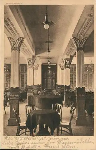 Ansichtskarte Stuttgart Neues Vereinshaus C.V.J.M. Versammlungssaal 1920