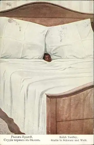 Ansichtskarte  Kinder Künstlerkarte Studie in Schwarz und Weiß. 1913 von Riga