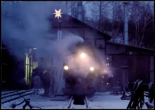 Verkehr KFZ Eisenbahn Zug Lokomotive Weihnachten Erzgebirge 2003