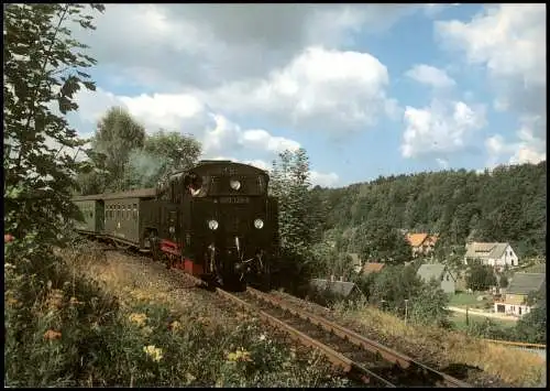 Jonsdorf Schmalspurbahn Zittau-Oybin: Personenzug in Jonsdorf 1987