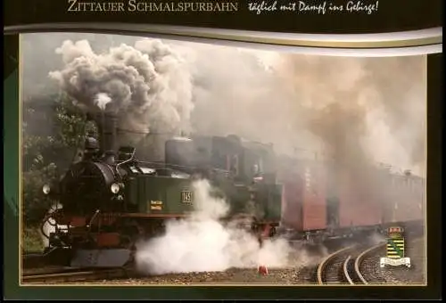 Bertsdorf-Hörnitz Bahnhof Zittauer Schmalspurbahn - Dampflokomotive 1999