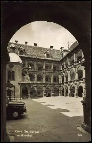 Ansichtskarte Graz Landhaushof Graz Steiermark 1950
