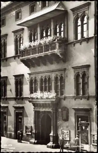 Ansichtskarte Graz Gebäude-Ansicht mit Landes-Reisebüro 1950