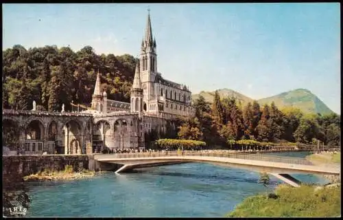 CPA Lourdes Lorda Basilika Kirche Basilique 1965