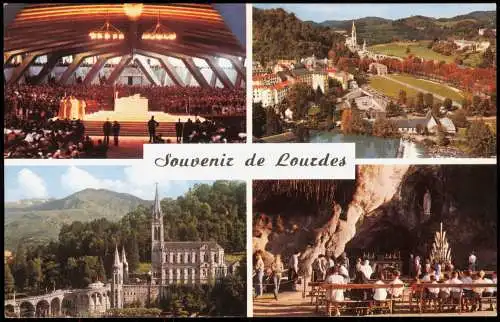 CPA Lourdes Lorda Souvenir de Lourdes (Mehrbildkarte) 1960