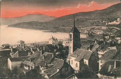 CPA Saint-Blaise-la-Roche Stadtpartie - Stimmungsbild 1915