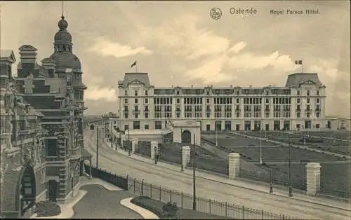 Postkaart Ostende Oostende Royal Palace Hôtel. 1913