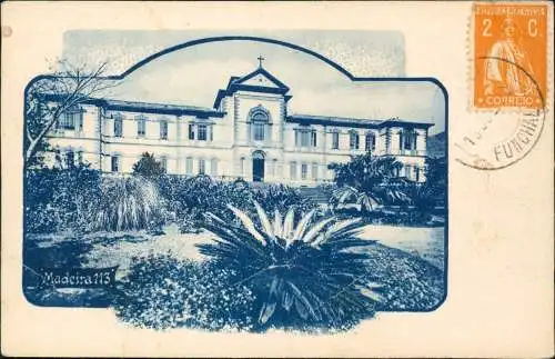 Postcard Funchal Gebäude 1920