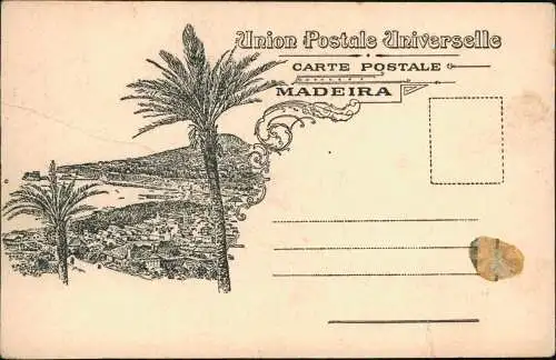 Postcard Funchal Gebäude 1920