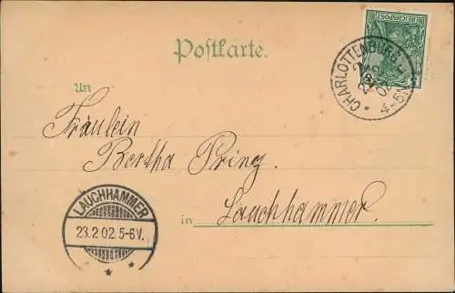 Ansichtskarte  Adel Monarchie Kaiserin und Prinz Eitel Friedrich 1902