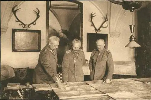 Im Großen Hauptquartier im Januar Militär 1.WK (Erster Weltkrieg) 1917