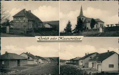 Karweiler-Grafschaft 4 Bild: Einfamilienhäuser 1969 Luftverkehr Oberrandstück