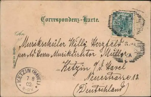 Bozen Bolzano Gries Rosengartengruppe (Catinaccio) Künstlerkarte 1902