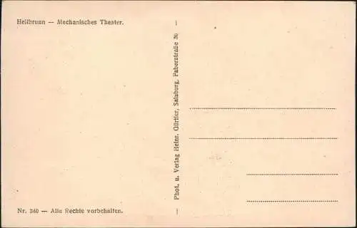 Ansichtskarte Morzg-Salzburg Lustschloss Mechanisches Theater. 1928