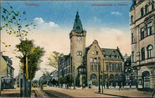 Ansichtskarte Hamborn-Duisburg Duisburgerstraße 1914