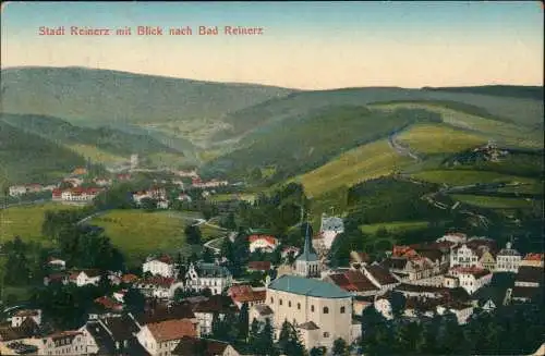 Postcard Bad Reinerz Duszniki-Zdrój Stadtpartie 1911