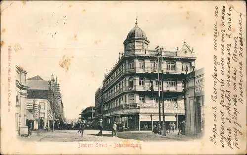 Postcard Johannesburg Joubert Street 1906