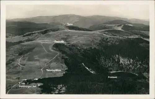 Ansichtskarte Feldberg (Schwarzwald) Luftbild mit Beschreibung 1933