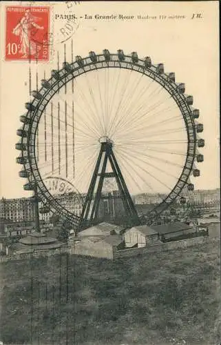 CPA Paris La Grande Roue - Riesenrad 1914