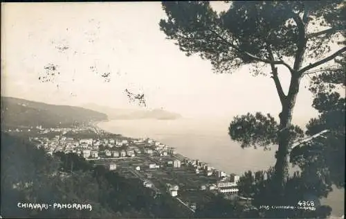 Cartoline Chiavari Blick auf die Stadt - Fotokarte 1931