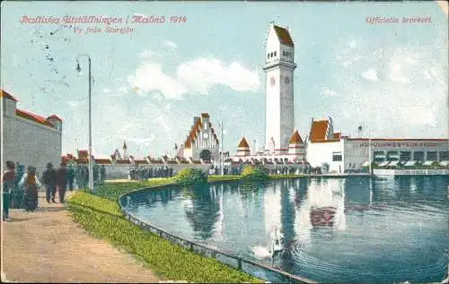 Postcard Malmö Baltiska Utställningen Ausstellung 1914