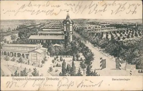 Ansichtskarte Dallgow-Döberitz Truppenübungsplatz Barackenlager 1913