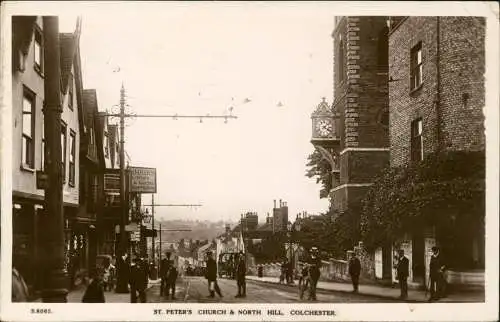 Postcard Colchester North Hill Street - England Fotokarte 1931