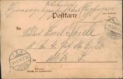 Ansichtskarte Lahr (Schwarzwald) Erstes Deutsches Reichswaisenhaus. 1899