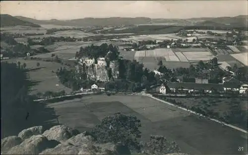 Postcard Bürgstein Sloup v Čechách Burg Einsiedlerstein - Böhmen 1928