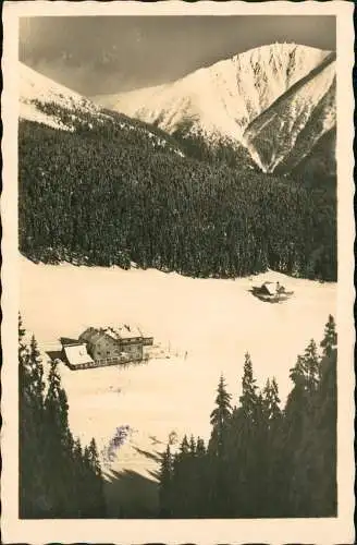 Krummhübel Karpacz Blaugrund mit der Schneekoppe Sněžka Śnieżka 1938