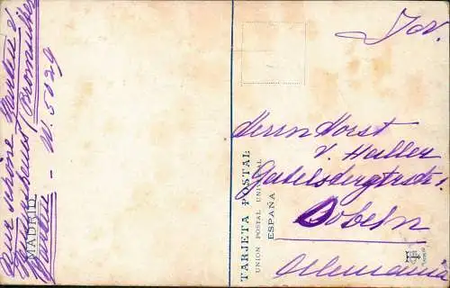 Postales Madrid Stierkampf PLAZA DE TOROS Un toro al corral 1928