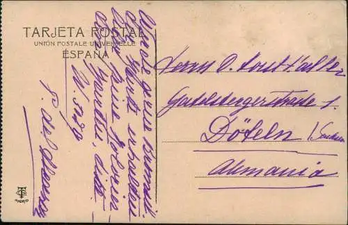 Postales Madrid Puerto del Sol 1923