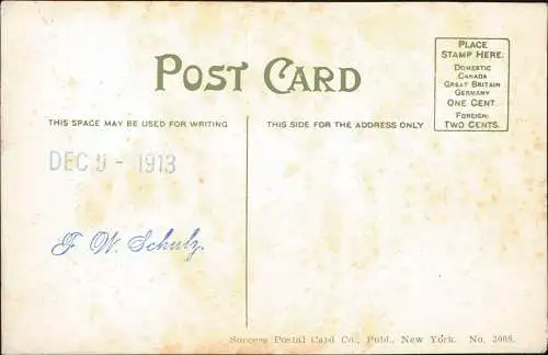 Postcard Brooklyn Along the Shore Road, Bay Ridge N. Y. USA 1913
