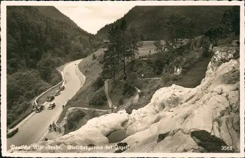 Ansichtskarte Inzell / Obb. Deutsche Alpenstraße - Gletschergarten 1932